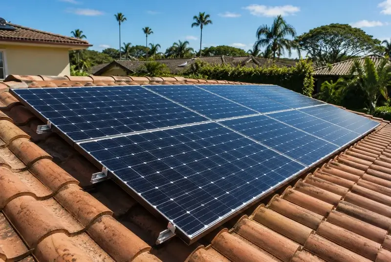Installation de panneaux solaires à Busque